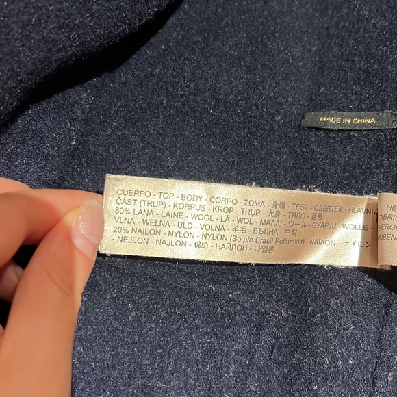 Grey coat from massimo dutti. Good used condition. Size 2. Removable hood. - Picture 3 of 5